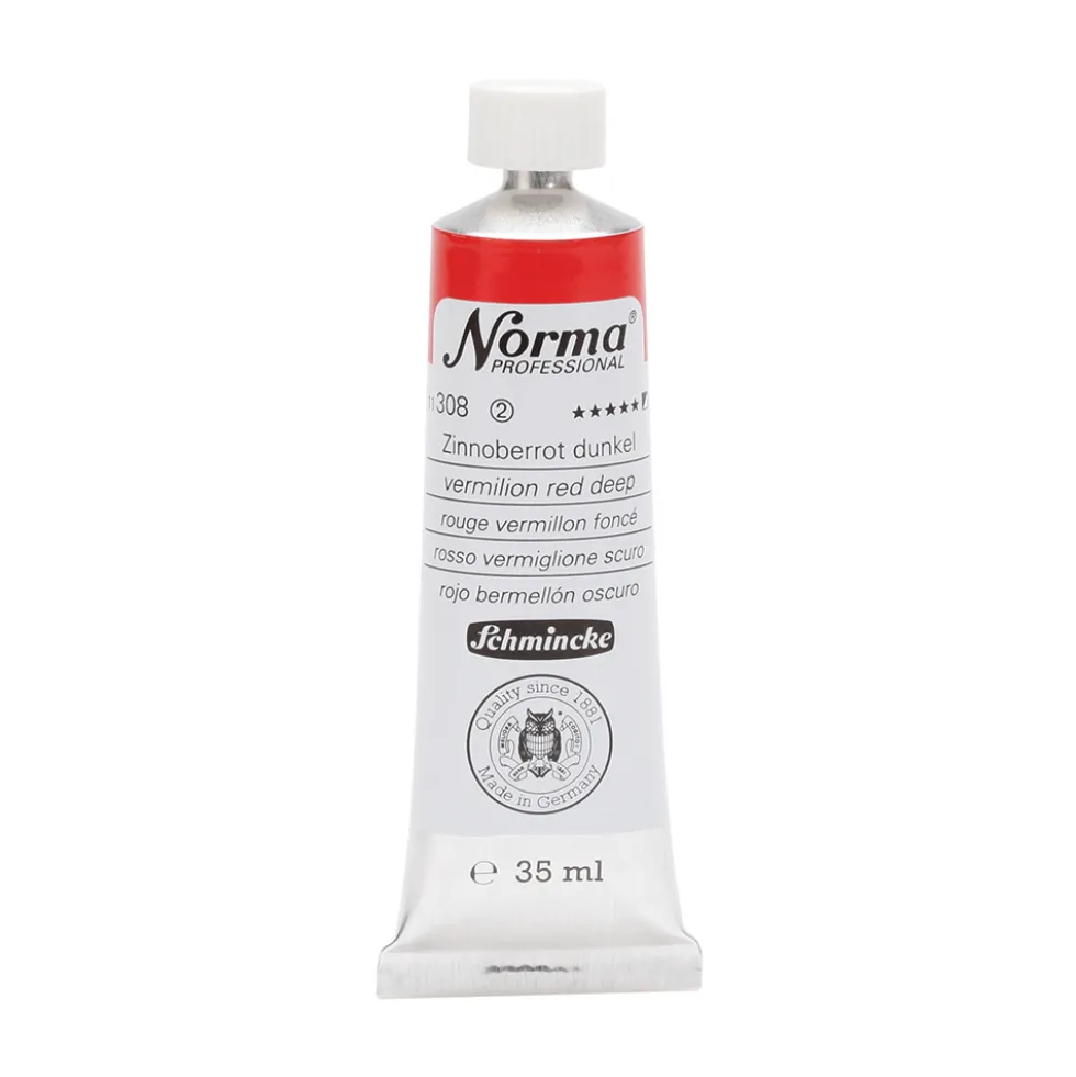 Farba olejna Norma Professional - Schmincke - 308, Vermilion Red Deep, 35 ml