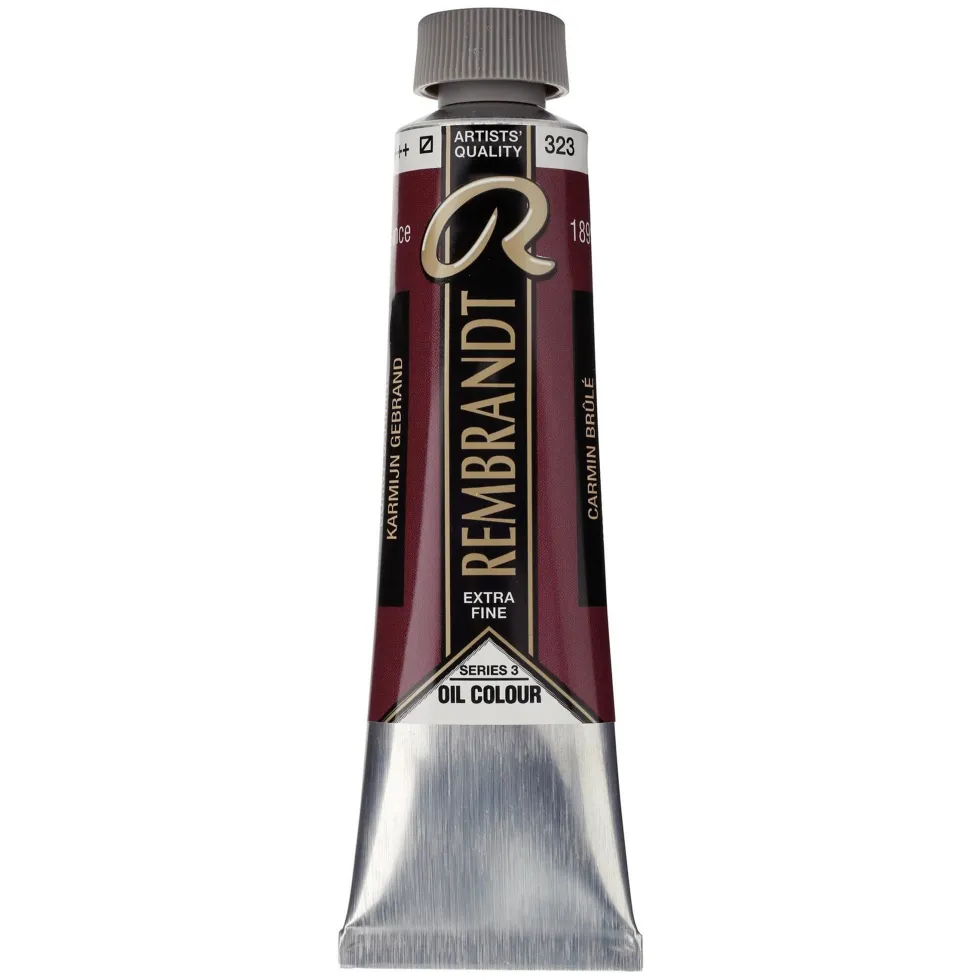 Farba olejna - Rembrandt - Burnt Carmine, 40 ml