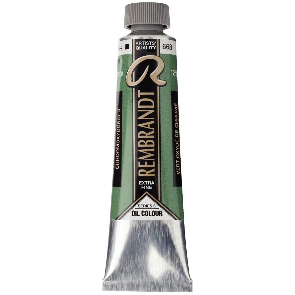 Farba olejna - Rembrandt - Chromium Oxide Green, 40 ml