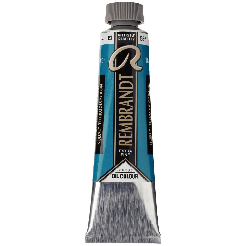Farba olejna - Rembrandt - Cobalt Turquoise Blue, 40 ml