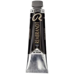 Farba olejna - Rembrandt - Lamp Black, 40 ml