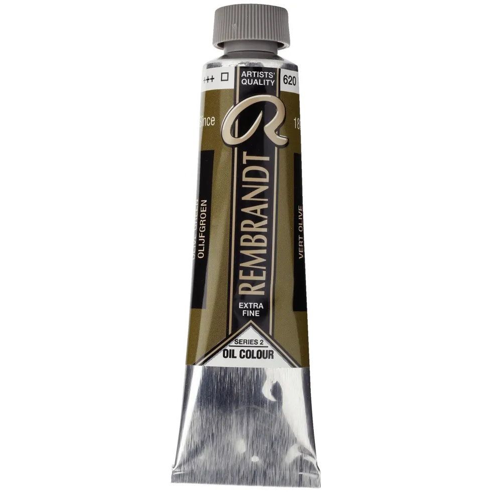 Farba olejna - Rembrandt - Olive Green, 40 ml