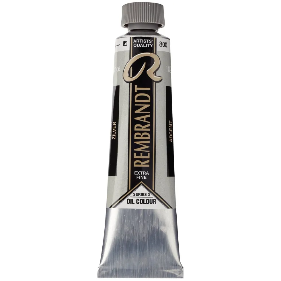 Farba olejna - Rembrandt - Silver, 40 ml
