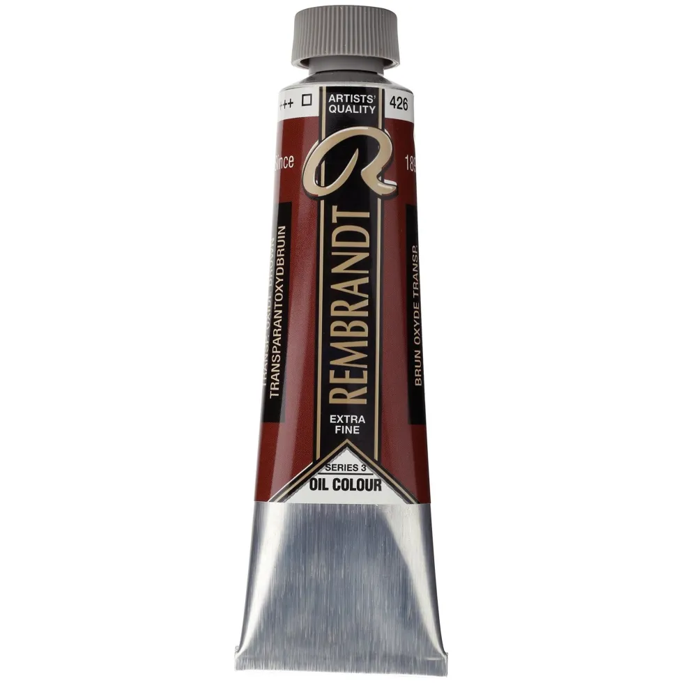 Farba olejna - Rembrandt - Transparent Oxide Brown, 40 ml
