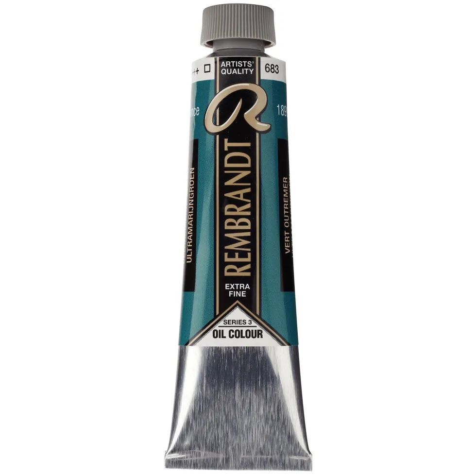 Farba olejna - Rembrandt - Ultramarine Green, 40 ml