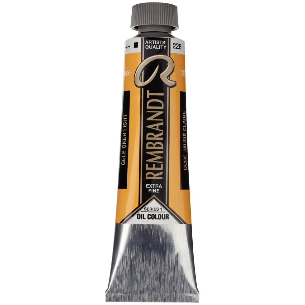 Farba olejna - Rembrandt - Yellow Ochre Light, 40 ml