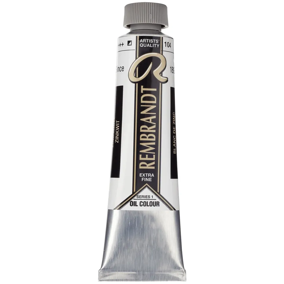 Farba olejna - Rembrandt - Zinc White, 40 ml
