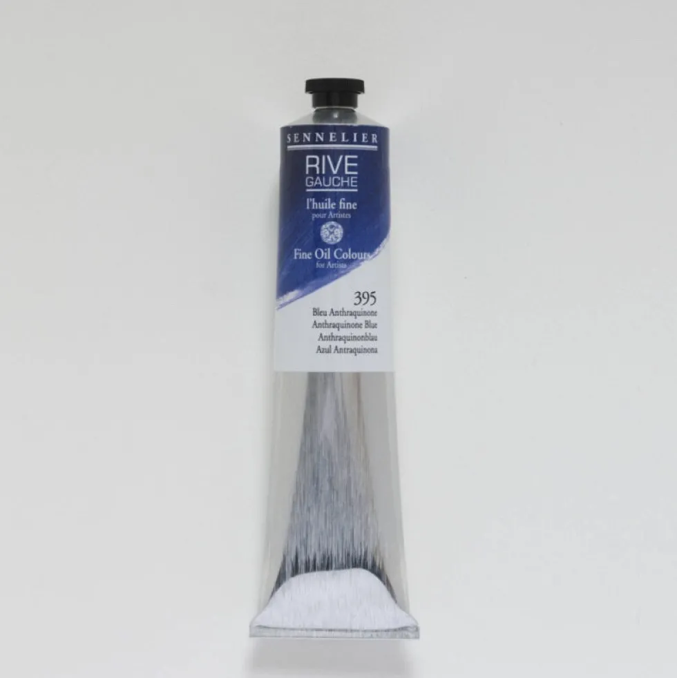 Farba olejna Rive Gauche - Sennelier - 395, Anthraquoinone Blue, 200 ml