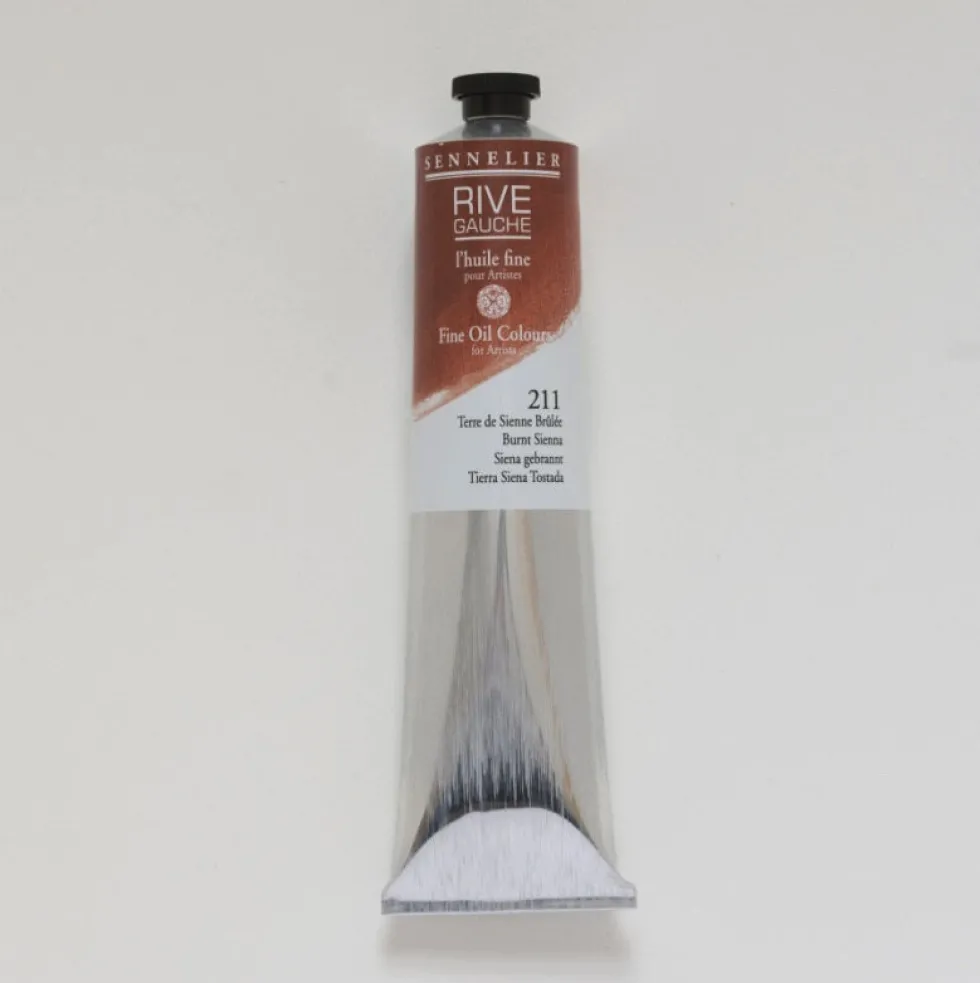 Farba olejna Rive Gauche - Sennelier - 211, Burnt Sienna, 200 ml