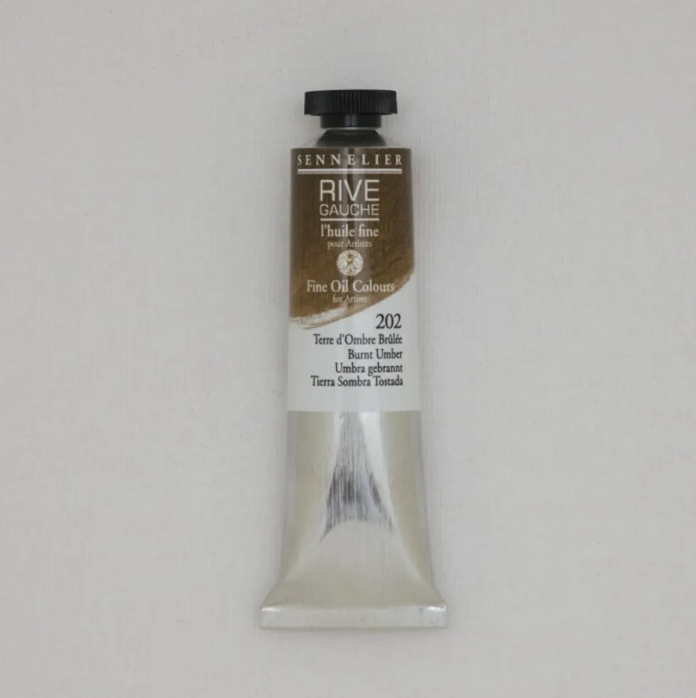 Farba olejna Rive Gauche - Sennelier - 202, Burnt Umber, 40 ml