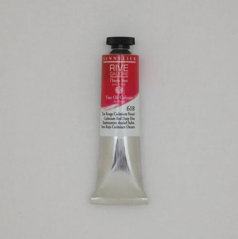Farba olejna Rive Gauche - Sennelier - 618, Cadmium Red Deep Hue, 40 ml