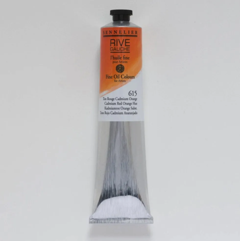 Farba olejna Rive Gauche - Sennelier - 615, Cadmium Red Orange Hue, 200 ml