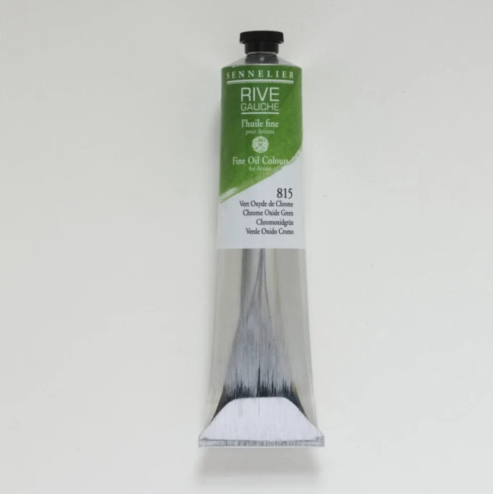 Farba olejna Rive Gauche - Sennelier - 815, Chrome Oxide Green, 200 ml