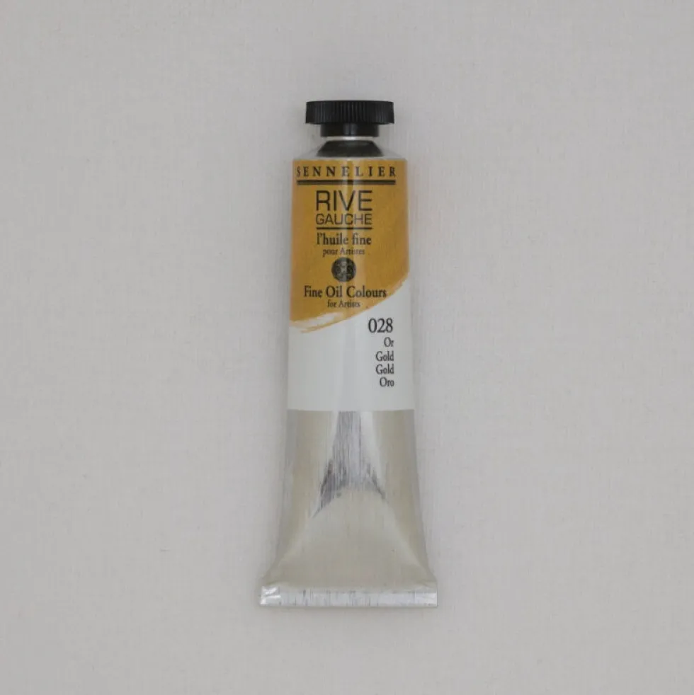 Farba olejna Rive Gauche - Sennelier - 028, Gold, 40 ml