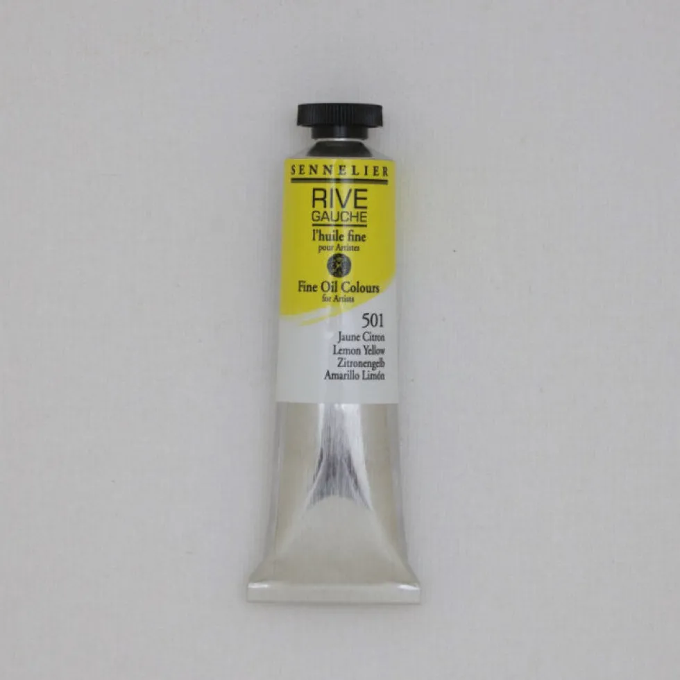 Farba olejna Rive Gauche - Sennelier - 501, Lemon Yellow, 40 ml