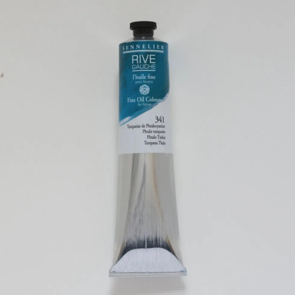 Farba olejna Rive Gauche - Sennelier - 341, Phthalo Turquoise, 200 ml