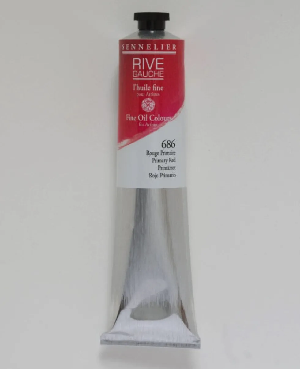Farba olejna Rive Gauche - Sennelier - 686, Primary Red, 200 ml
