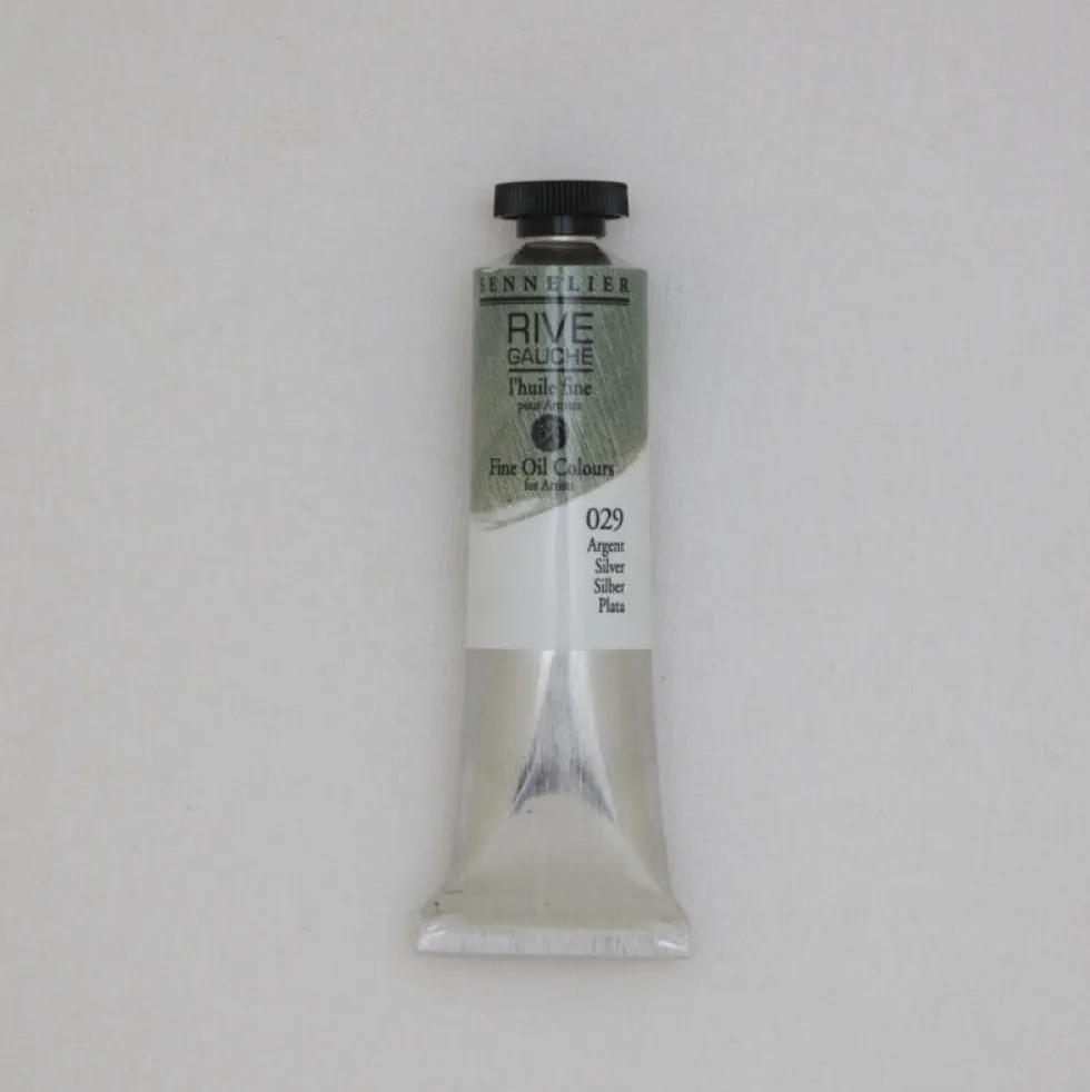 Farba olejna Rive Gauche - Sennelier - 029, Silver, 40 ml