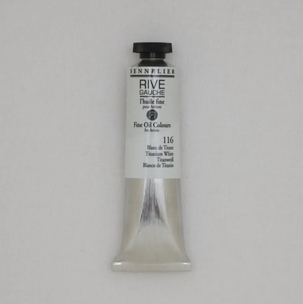 Farba olejna Rive Gauche - Sennelier - 116, Titanium White, 40 ml