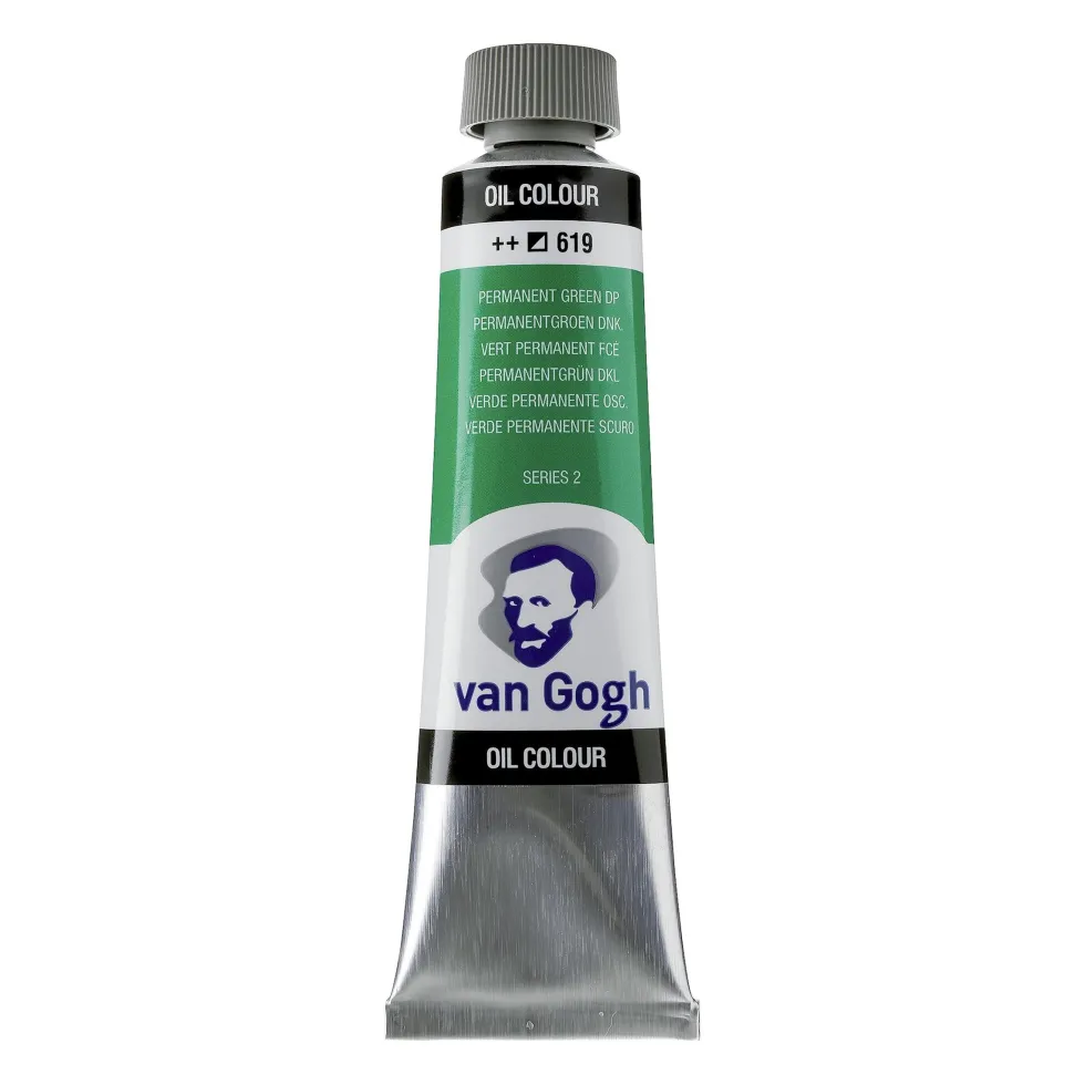 Farba olejna - Van Gogh - Permanent Green Deep, 40 ml
