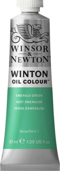 Farba olejna Winton Oil Colour - Winsor & Newton - Emerald Green, 37 ml