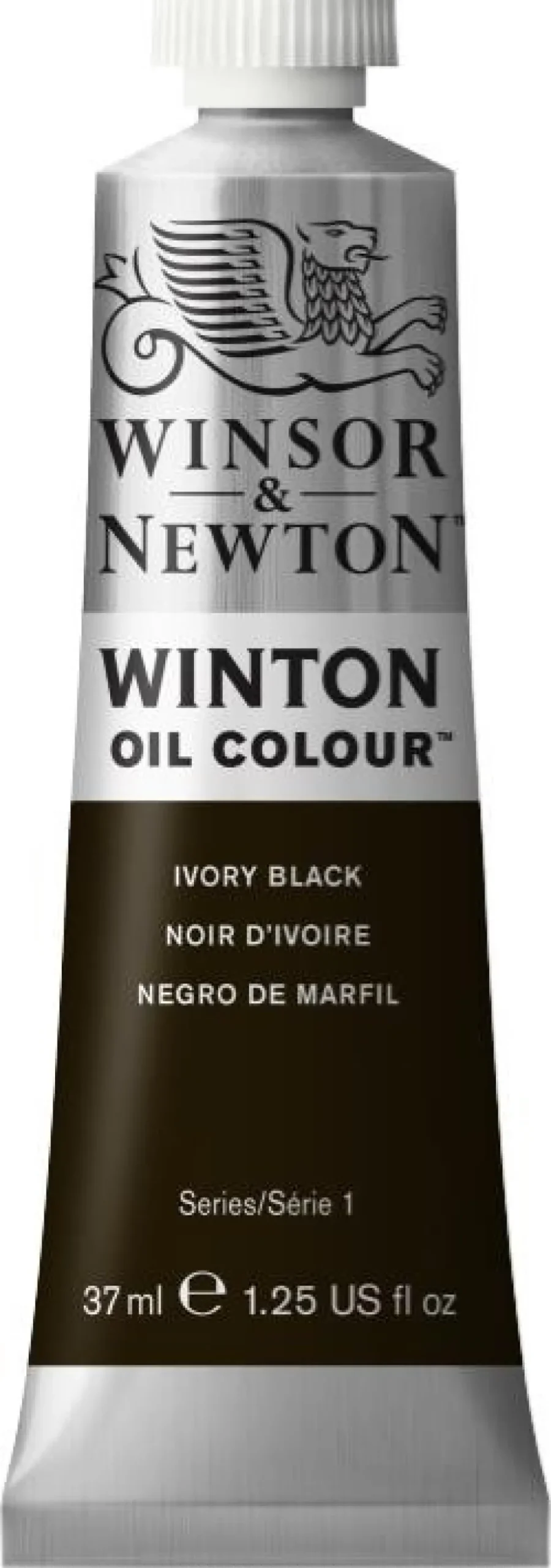 Farba olejna Winton Oil Colour - Winsor & Newton - Ivory Black, 37 ml