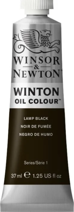 Farba olejna Winton Oil Colour - Winsor & Newton - Lamp Black, 37 ml