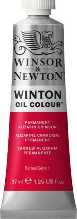 Farba olejna Winton Oil Colour - Winsor & Newton - Permanent Alizarin Crimson, 37 ml