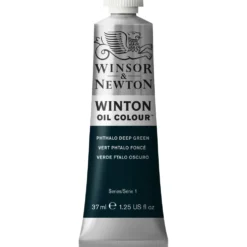 Farba olejna Winton Oil Colour - Winsor & Newton - Phthalo Deep Green, 37 ml