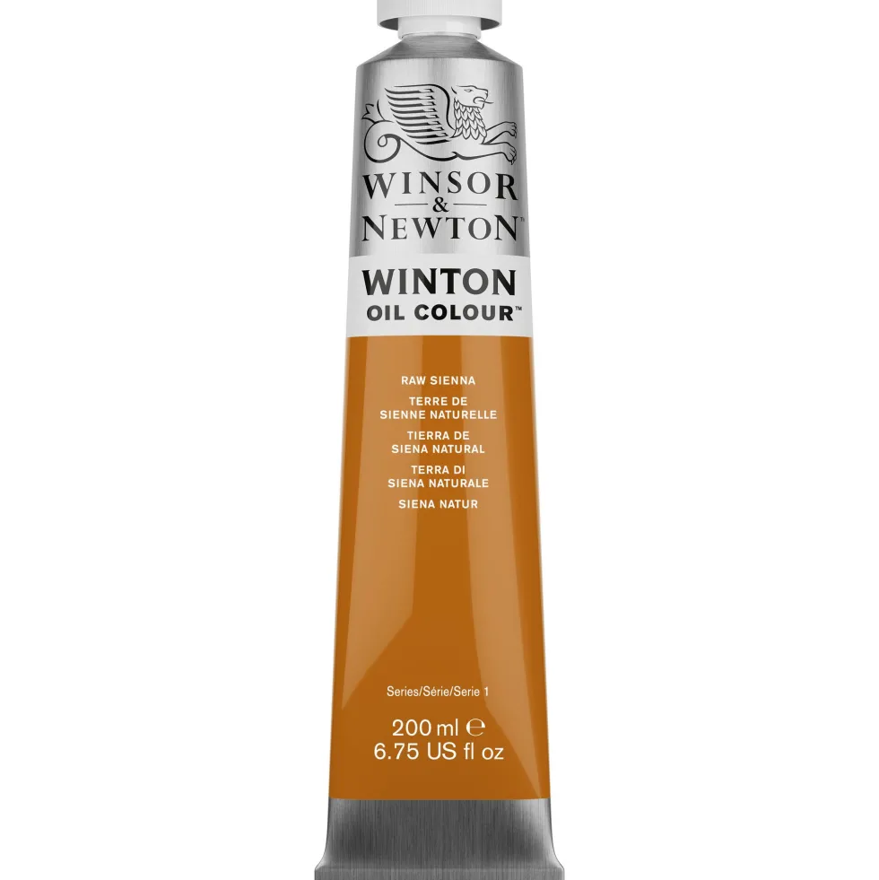 Farba olejna Winton Oil Colour - Winsor & Newton - Raw Sienna 200 ml