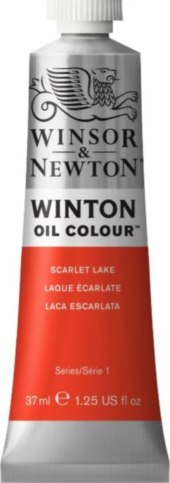 Farba olejna Winton Oil Colour - Winsor & Newton - Scarlet Lake, 37 ml