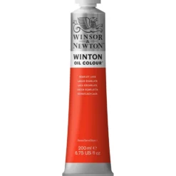 Farba olejna Winton Oil Colour - Winsor & Newton - scarlet lake, 200 ml