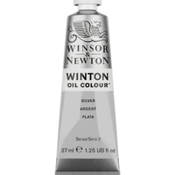 Farba olejna Winton Oil Colour - Winsor & Newton - Silver 37 ml