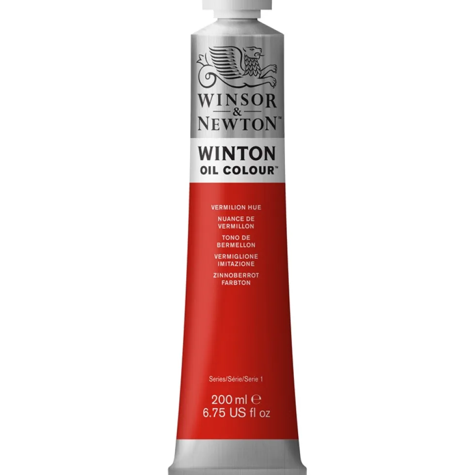 Farba olejna Winton Oil Colour - Winsor & Newton - vermilion hue, 200 ml