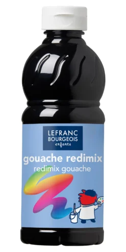 Farba plakatowa - Lefranc & Bourgeois - czarna, 500 ml