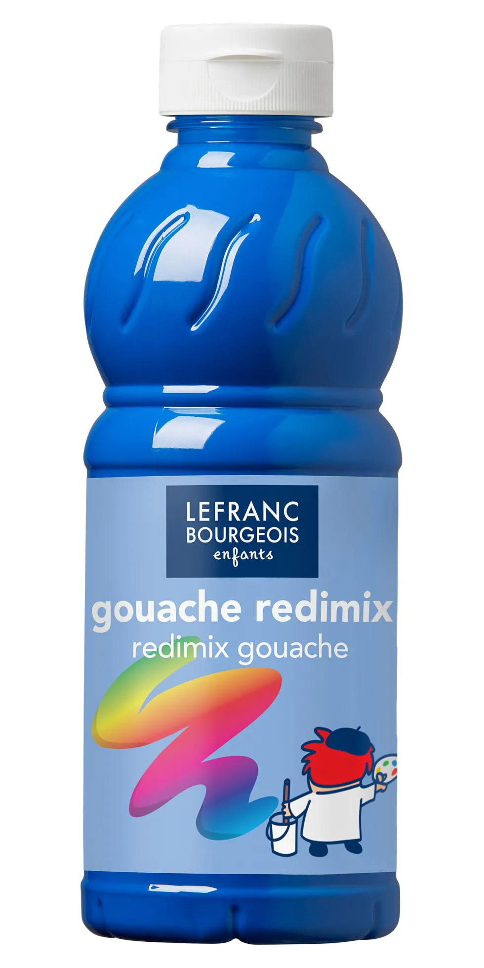 Farba plakatowa - Lefranc & Bourgeois - niebieski cyjan, 500 ml