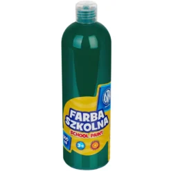 Farba szkolna plakatowa - Astra - ciemnozielona, 500 ml