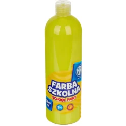 Farba szkolna plakatowa - Astra - cytrynowa, 500 ml
