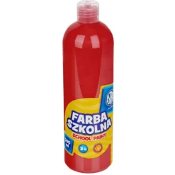 Farba szkolna plakatowa - Astra - czerwona, 500 ml