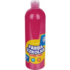 Farba szkolna plakatowa - Astra - różowa, 500 ml