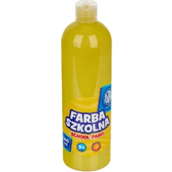 Farba szkolna plakatowa - Astra - żółta, 500 ml