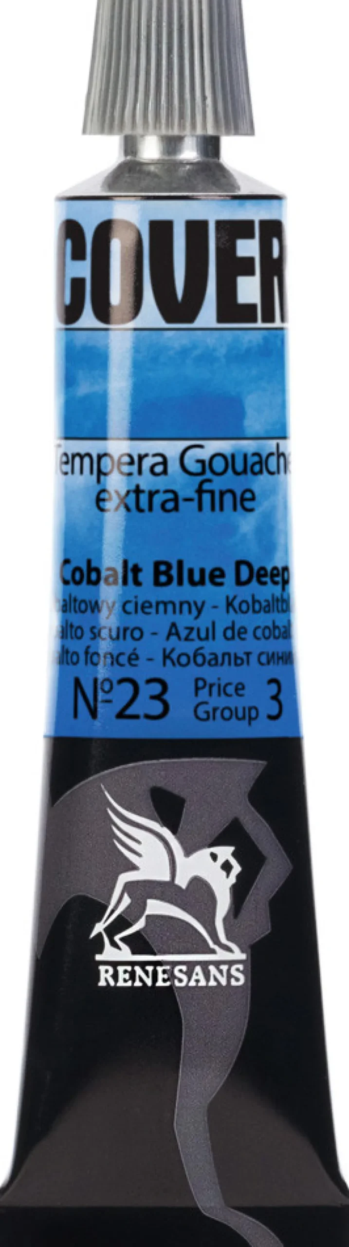 Farba Tempera Cover - Renesans - 23, błękit kobaltowy ciemny, 20 ml