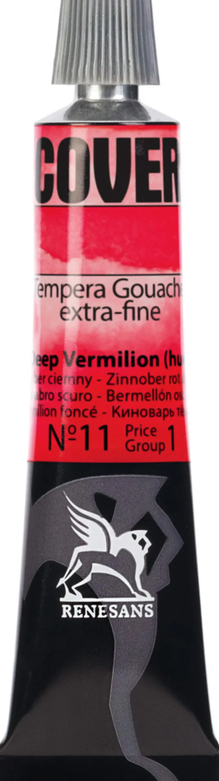 Farba Tempera Cover - Renesans - 11, cynober ciemny, 20 ml