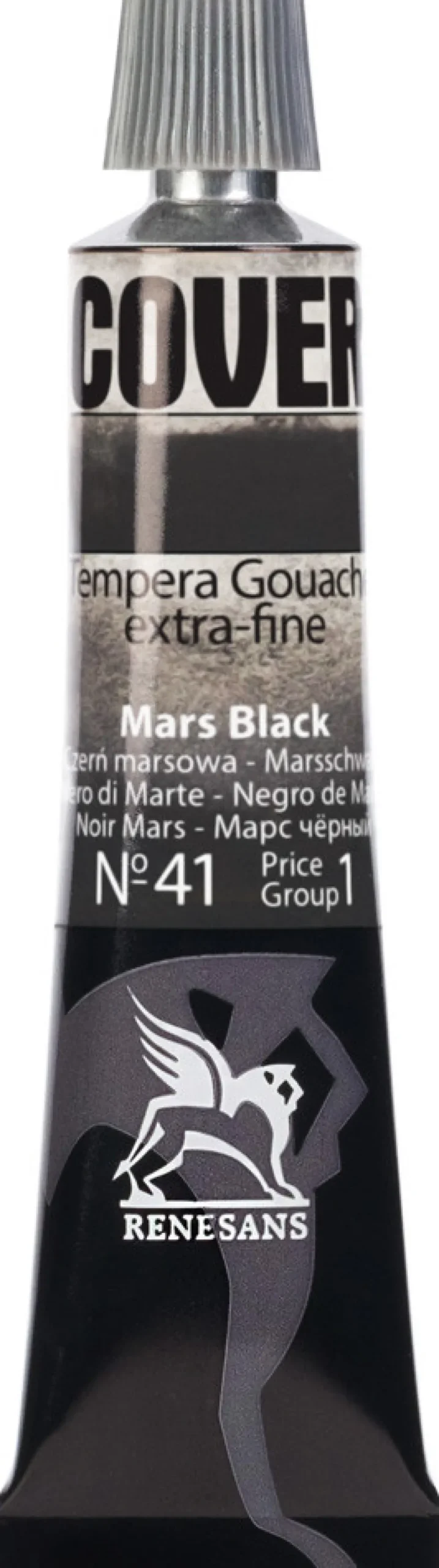Farba Tempera Cover - Renesans - 41, czerń marsowa, 20 ml
