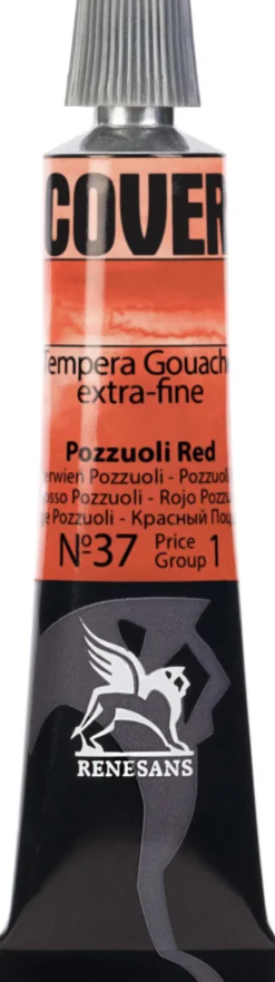 Farba Tempera Cover - Renesans - 37, czerwień pozzuoli, 20 ml