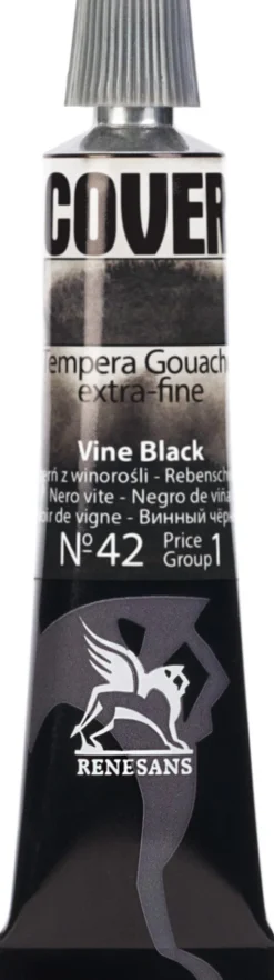 Farba Tempera Cover - Renesans - 42, czerń z winorośli, 20 ml