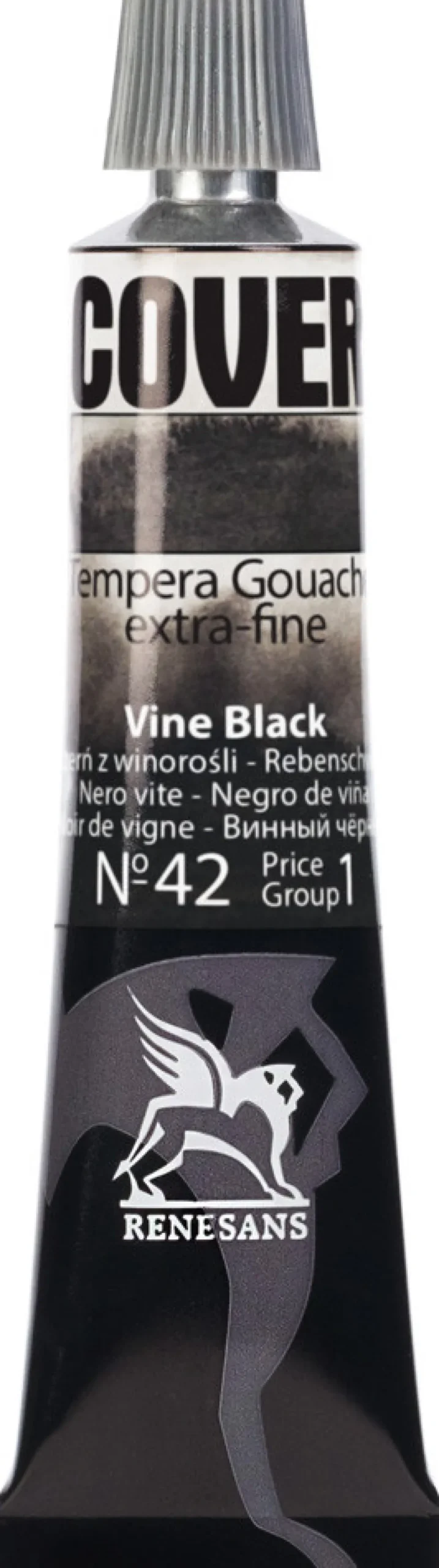 Farba Tempera Cover - Renesans - 42, czerń z winorośli, 20 ml