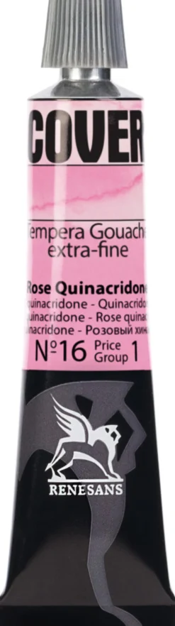 Farba Tempera Cover - Renesans - 16, róż quinacridone, 20 ml