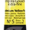 Farba Tempera Cover - Renesans - 05, żółta kadmowa, 20 ml
