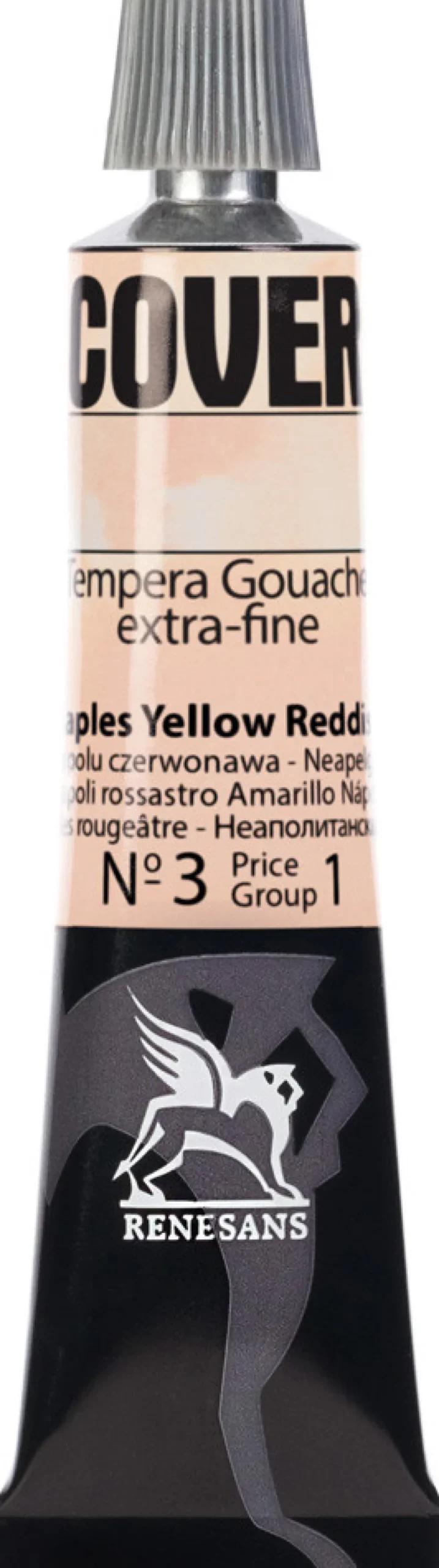 Farba Tempera Cover - Renesans - 03, żółta z Neapolu czerwona, 20 ml
